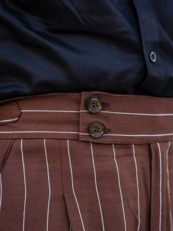 Striped Tailored Fit Gurkha Pants