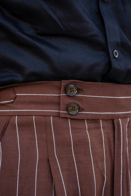 Striped Tailored Fit Gurkha Pants
