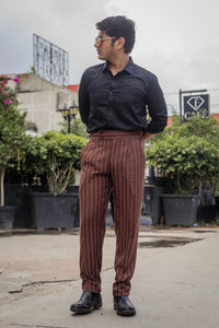 Striped Tailored Fit Gurkha Pants