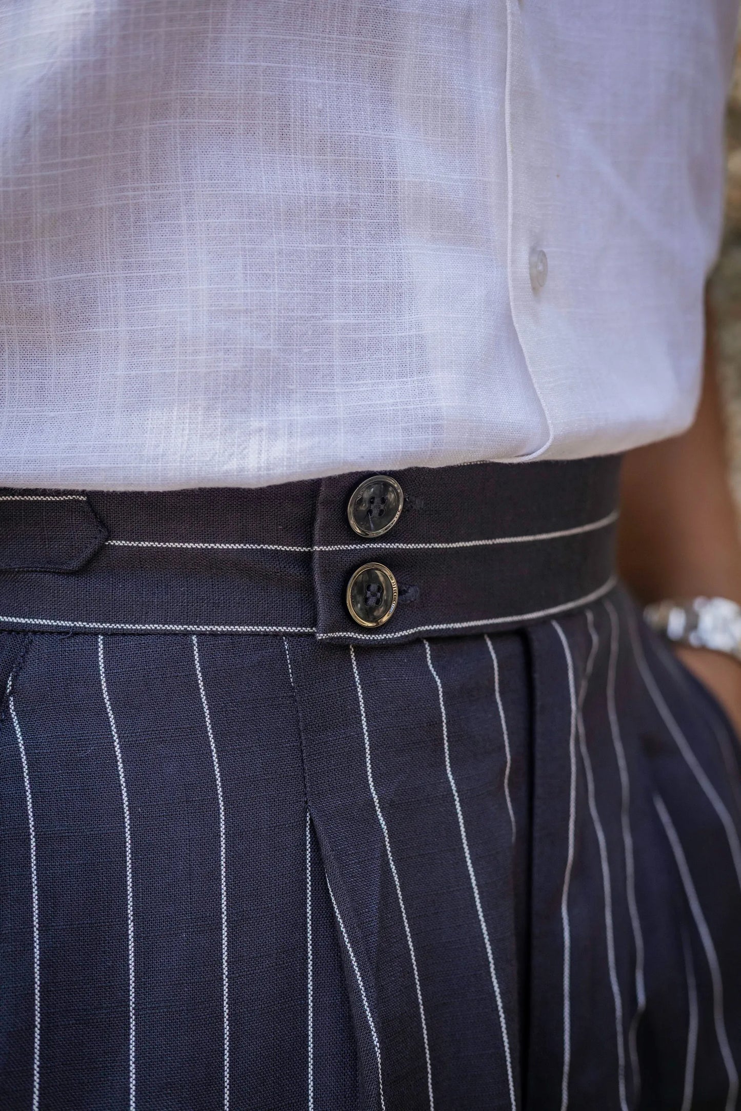 Striped Tailored Fit Gurkha Pants