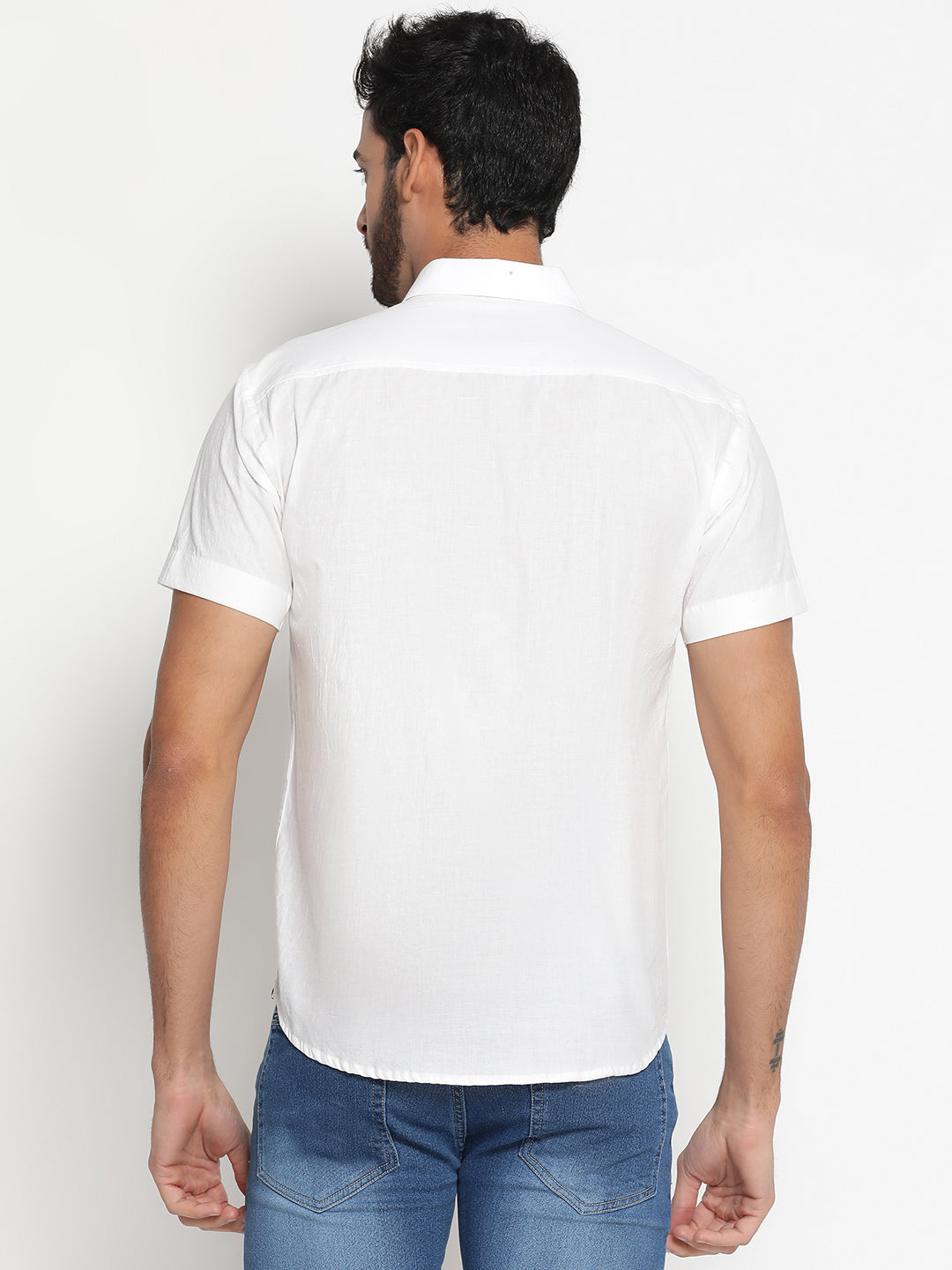 Pure Charkha Fabric Spun Men Regular Fit Shirt