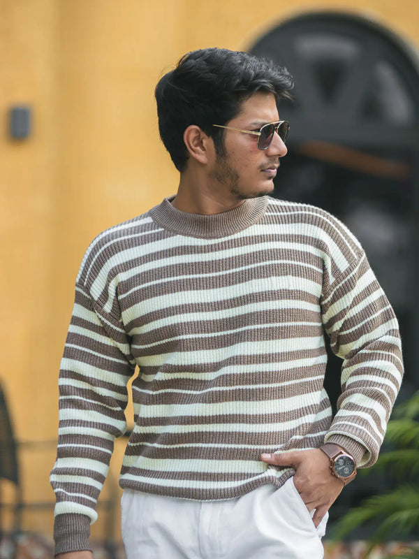 Knitted Drop Shoulder Knitted Sweater