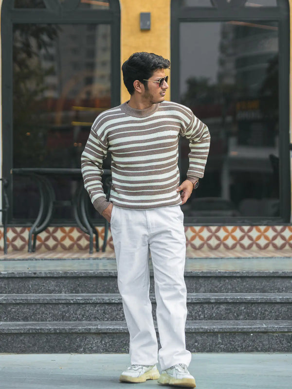 Knitted Drop Shoulder Knitted Sweater