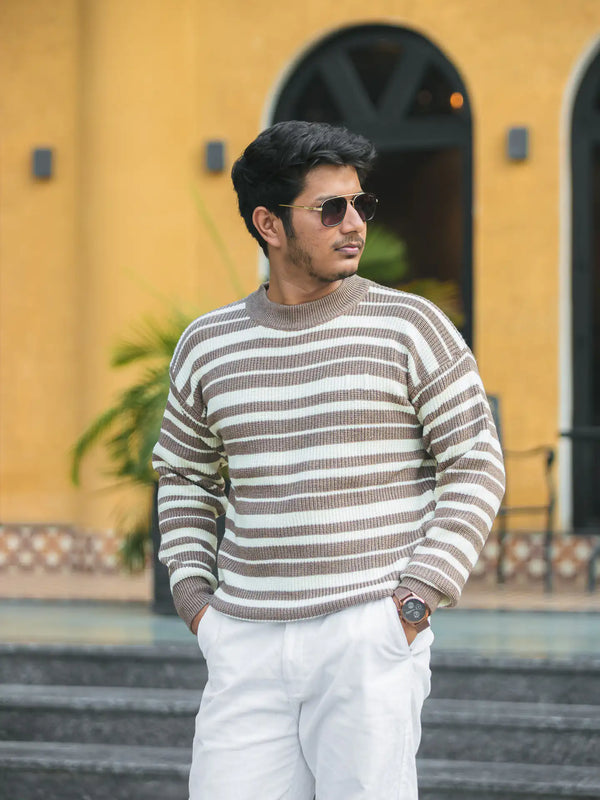 Knitted Drop Shoulder Knitted Sweater