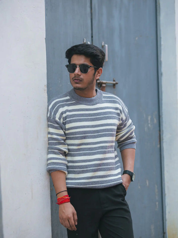 Knitted Drop Shoulder Knitted Sweater