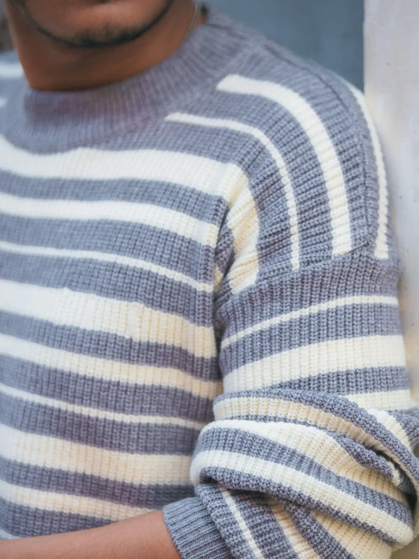 Knitted Drop Shoulder Knitted Sweater