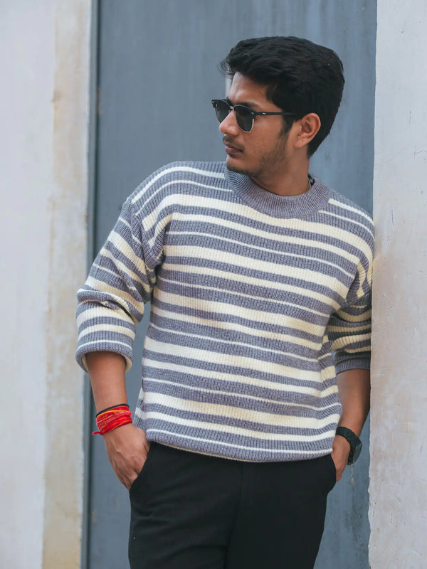 Knitted Drop Shoulder Knitted Sweater