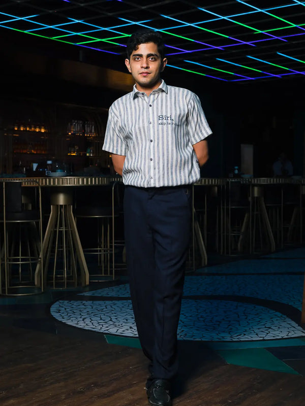 SIRI, Skip to Friday Embroidered Linen Shirt