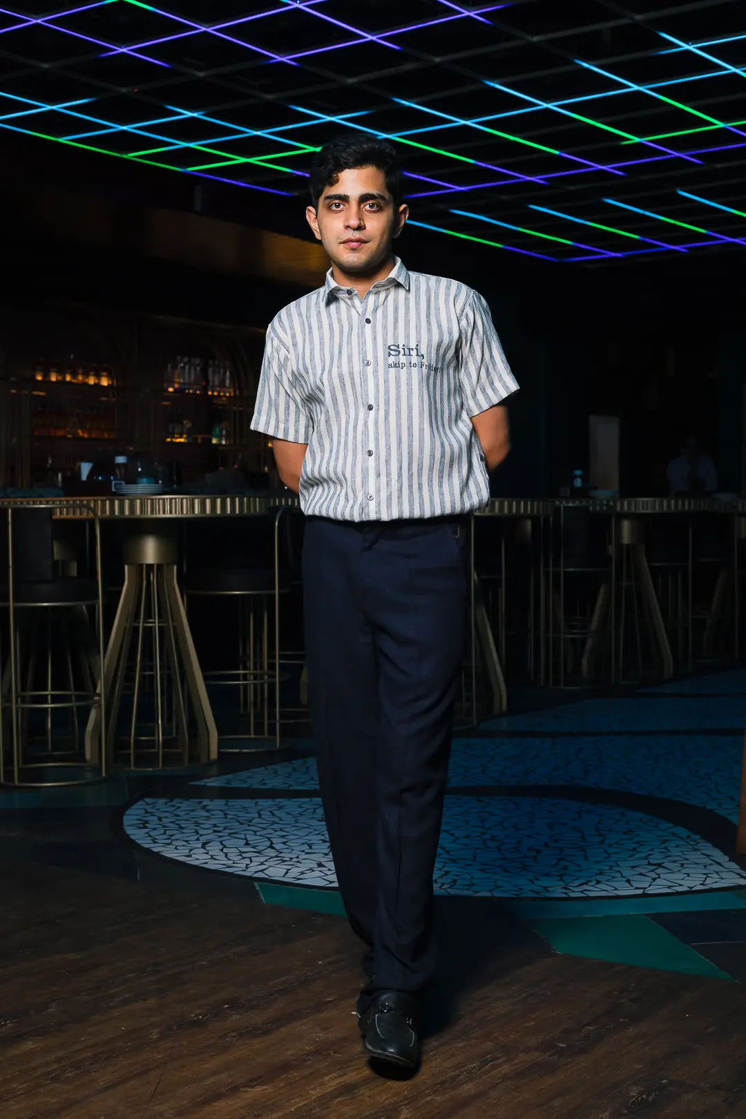 SIRI, Skip to Friday Embroidered Linen Shirt