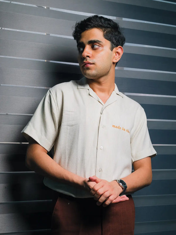 Made in the 90s Embroidered Linen Shirt