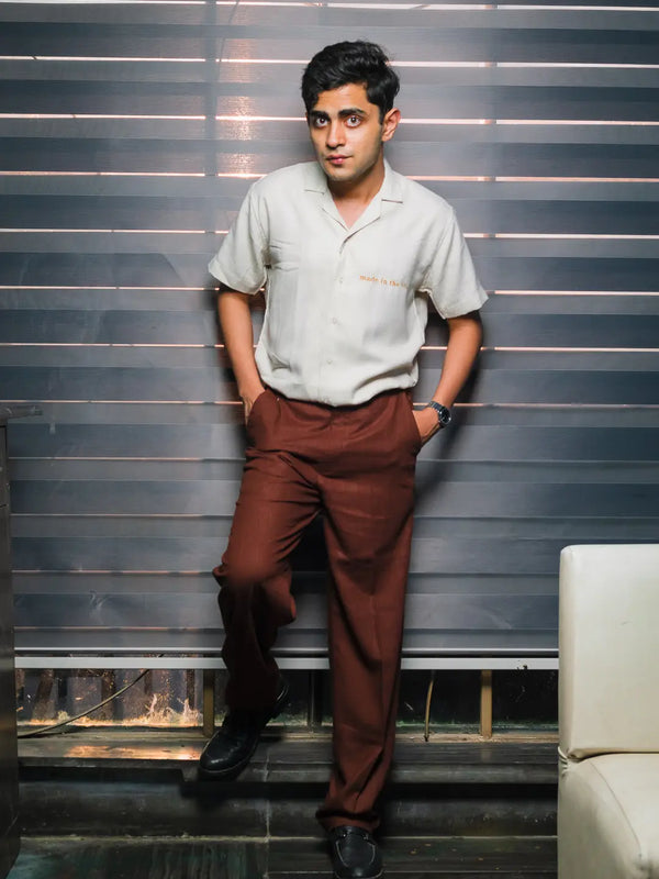 Made in the 90s Embroidered Linen Shirt