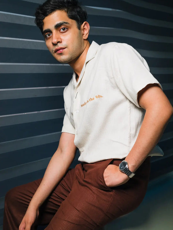 Made in the 90s Embroidered Linen Shirt