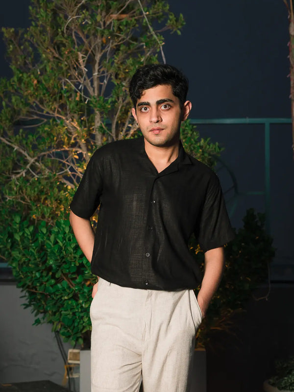 Solid Linen Resort Shirt