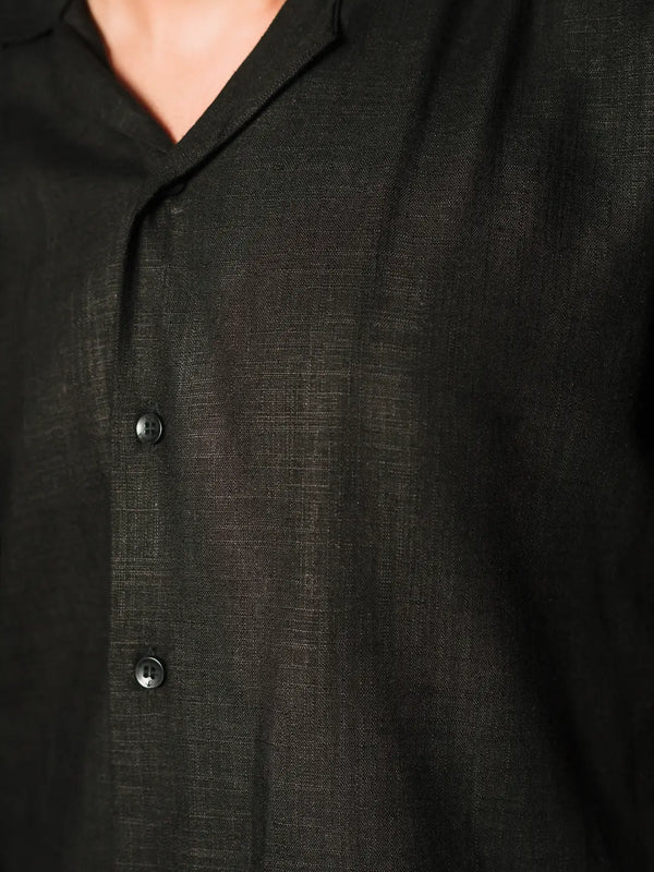 Solid Linen Resort Shirt
