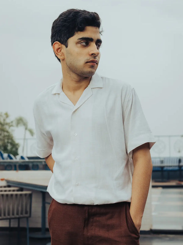 Solid Linen Resort Shirt