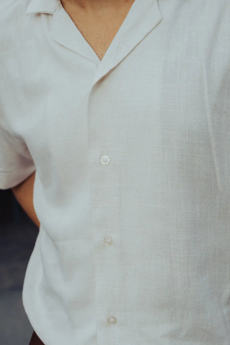 Solid Linen Resort Shirt