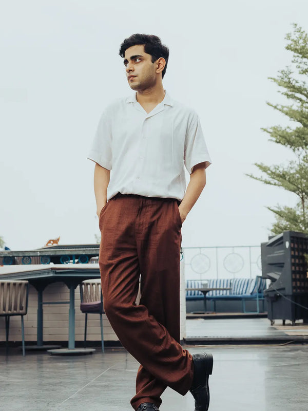 Solid Linen Resort Shirt