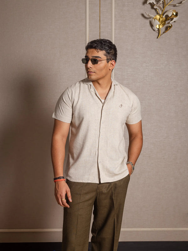 Solid Linen Resort Shirt