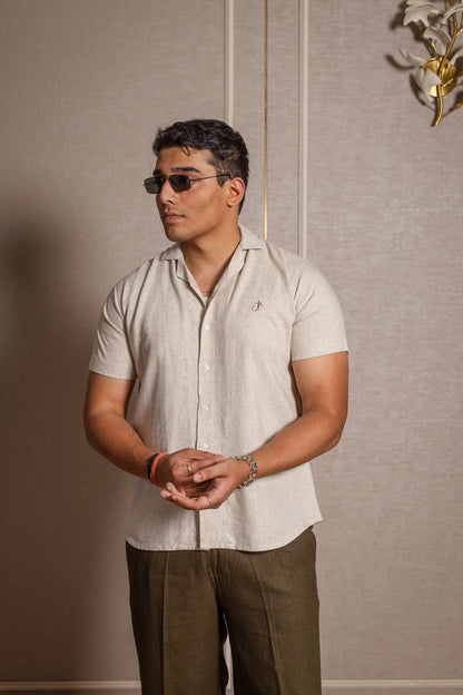 Solid Linen Resort Shirt