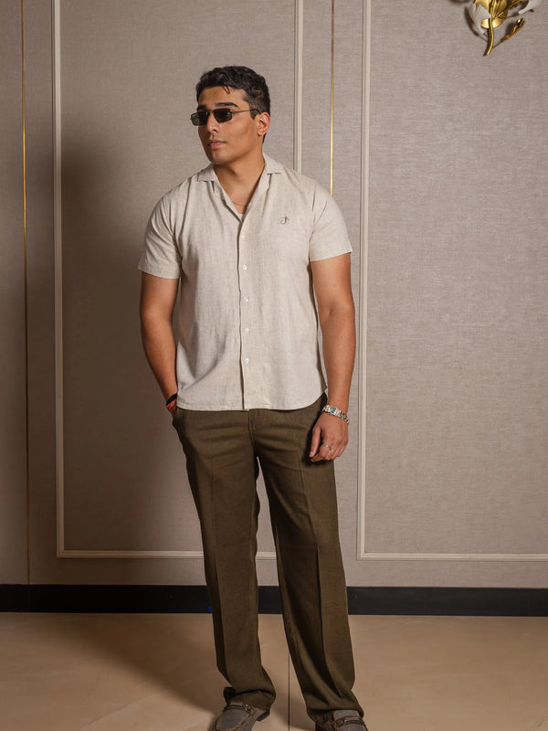 Solid Linen Resort Shirt