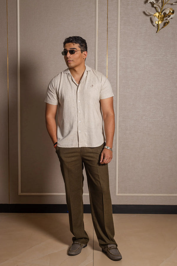 Solid Linen Resort Shirt
