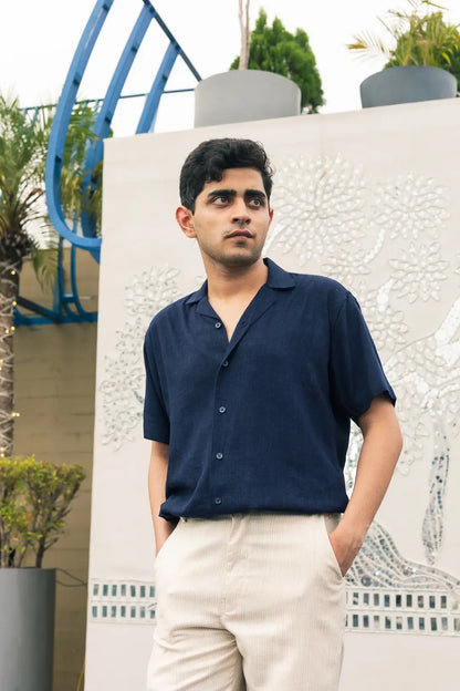 Solid Linen Resort Shirt