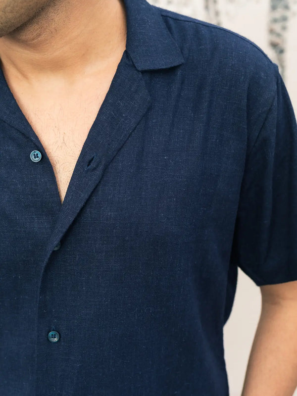 Solid Linen Resort Shirt