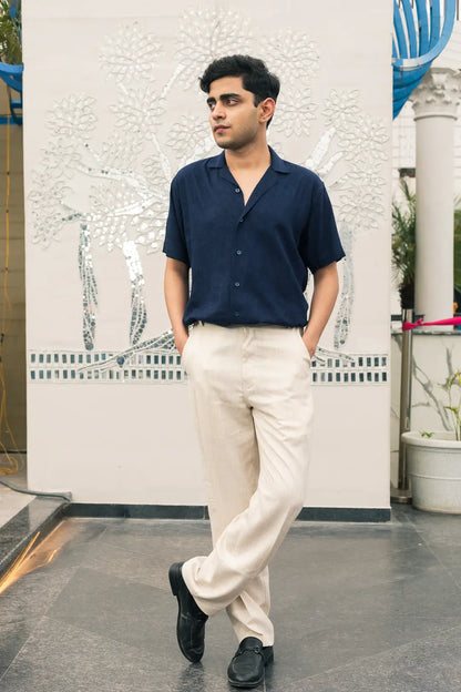 Solid Linen Resort Shirt