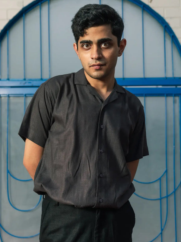 Solid Linen Resort Shirt