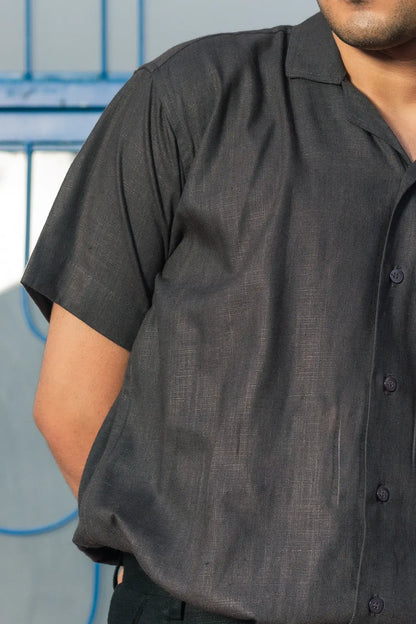 Solid Linen Resort Shirt
