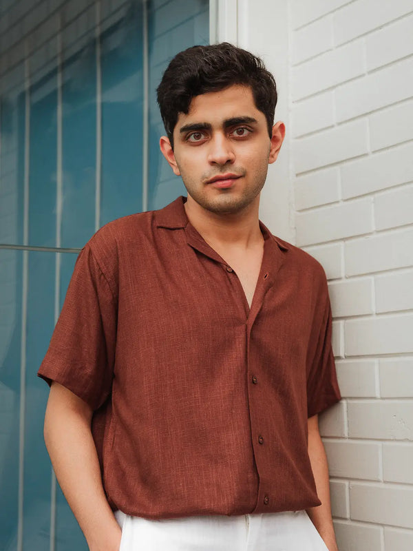 Solid Linen Resort Shirt