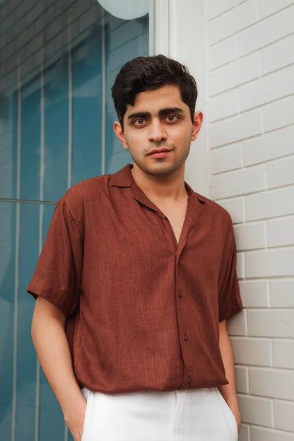 Solid Linen Resort Shirt