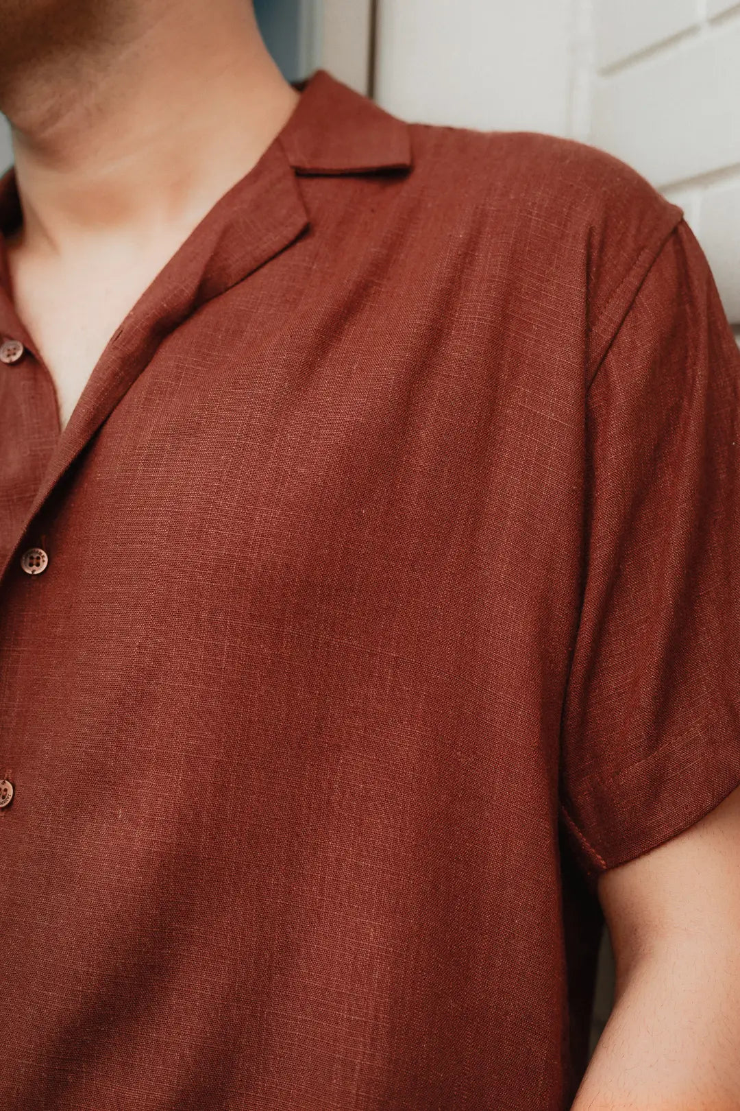 Solid Linen Resort Shirt