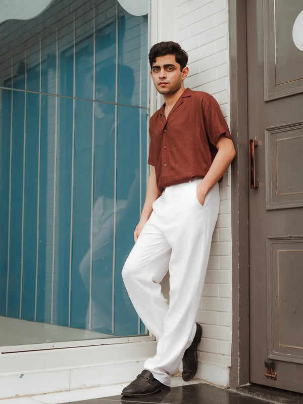 Solid Linen Resort Shirt