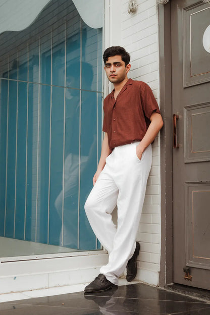 Solid Linen Resort Shirt