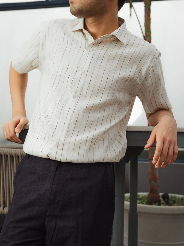 Striped Linen Resort Shirt