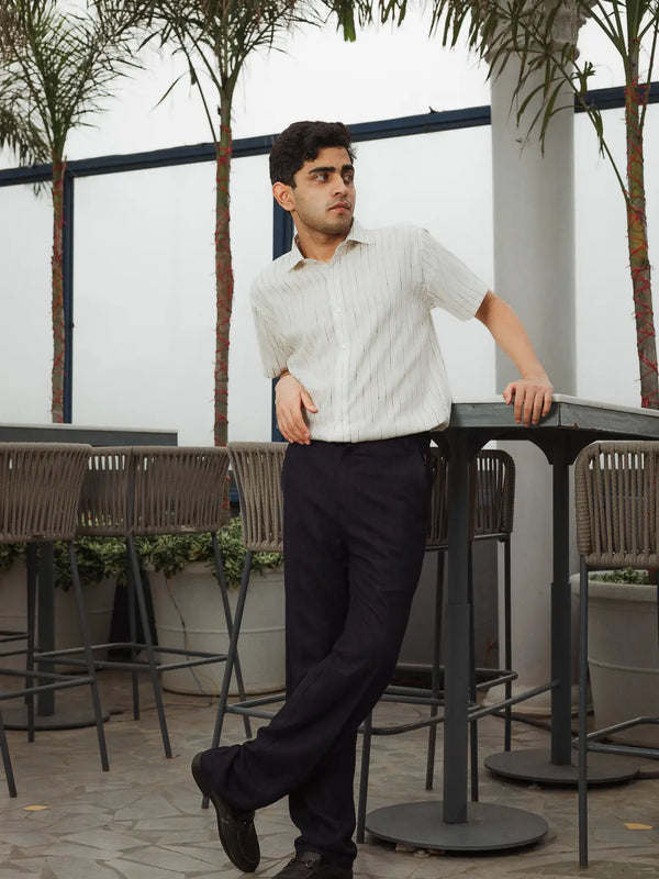 Striped Linen Resort Shirt