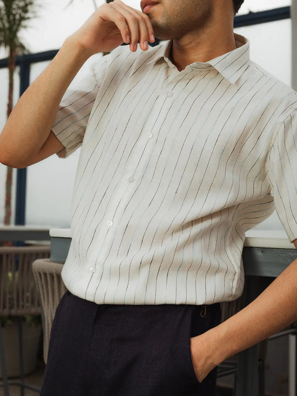 Striped Linen Resort Shirt