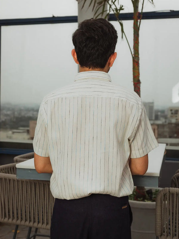 Striped Linen Resort Shirt