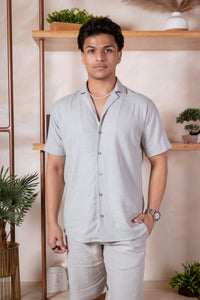 Solid Linen Resort Shirt