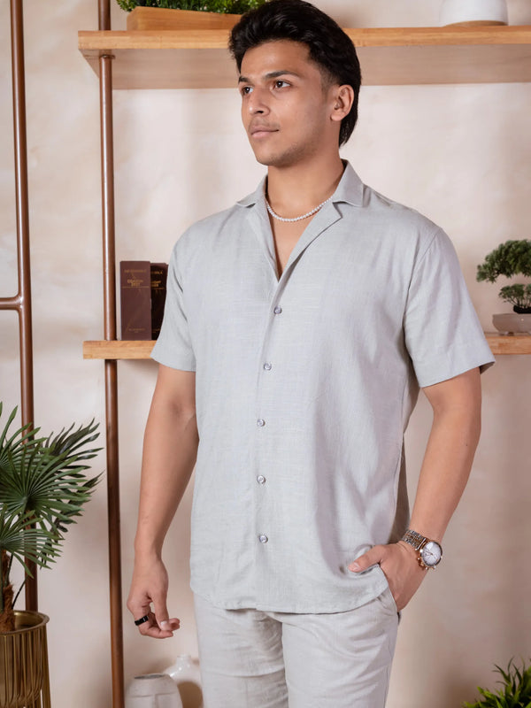 Solid Linen Resort Shirt
