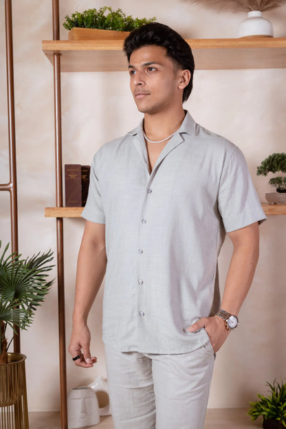 Solid Linen Resort Shirt