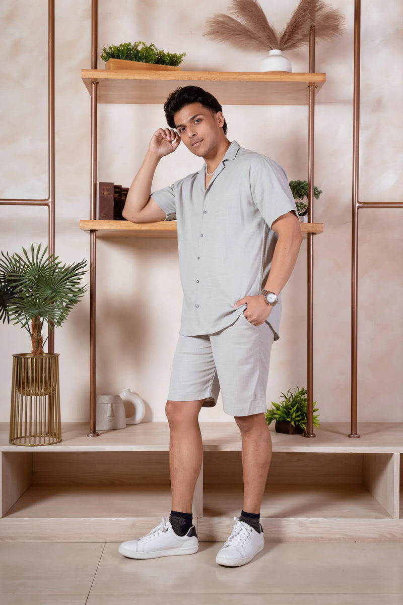 Solid Linen Resort Shirt