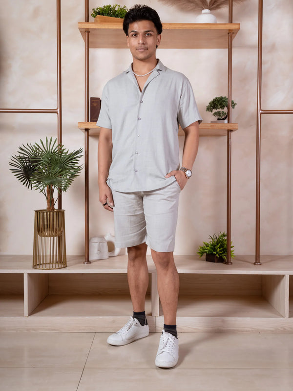 Solid Linen Resort Shirt