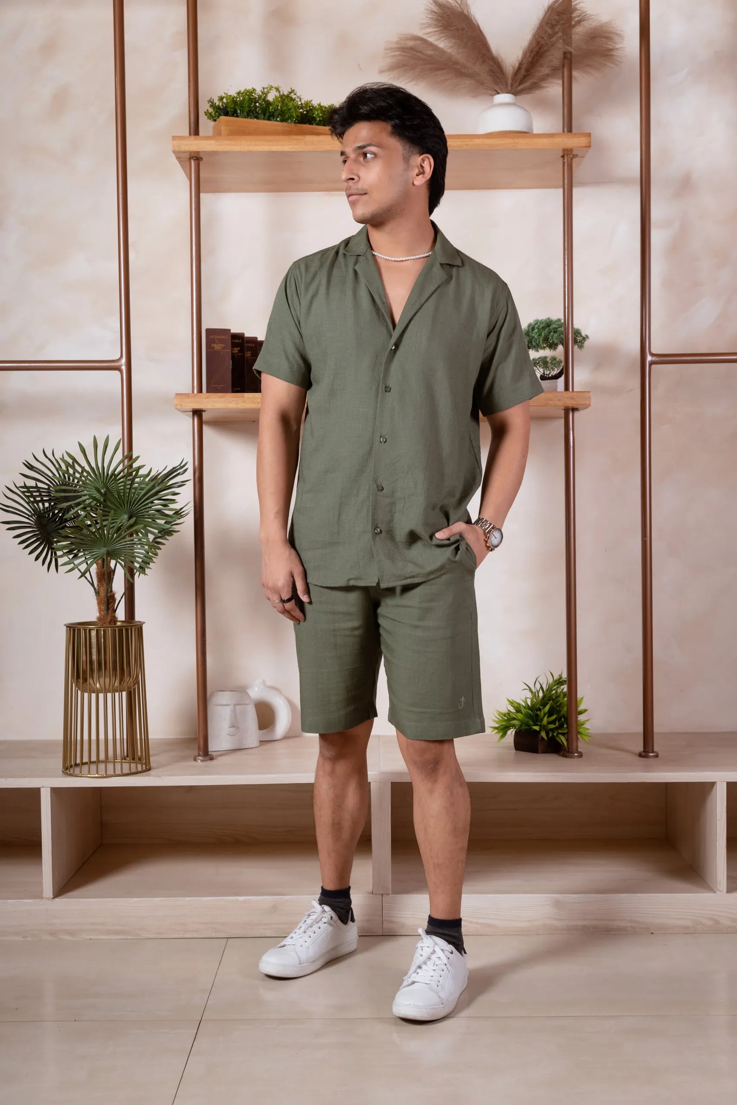 Solid Linen Resort Shirt