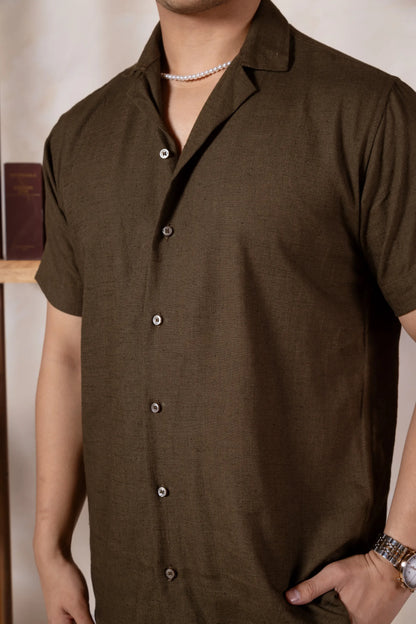 Solid Linen Resort Shirt