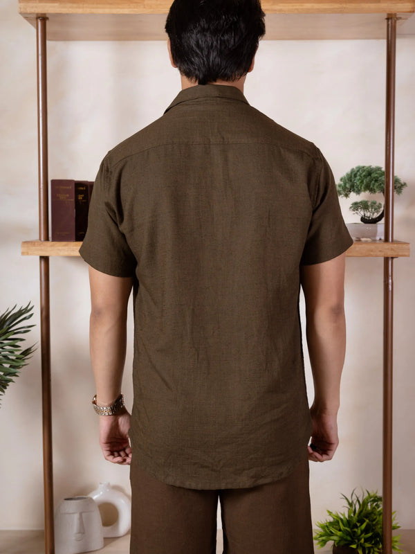 Solid Linen Resort Shirt