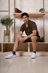 Solid Linen Resort Shirt