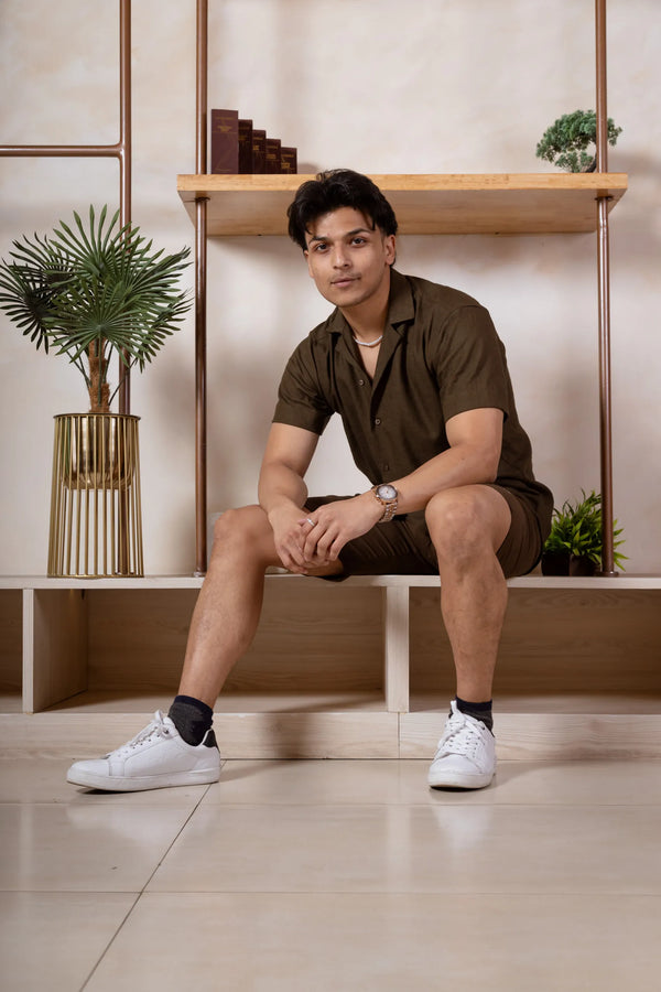 Solid Linen Resort Shirt