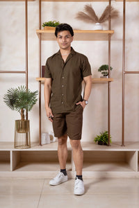 Solid Linen Resort Shirt